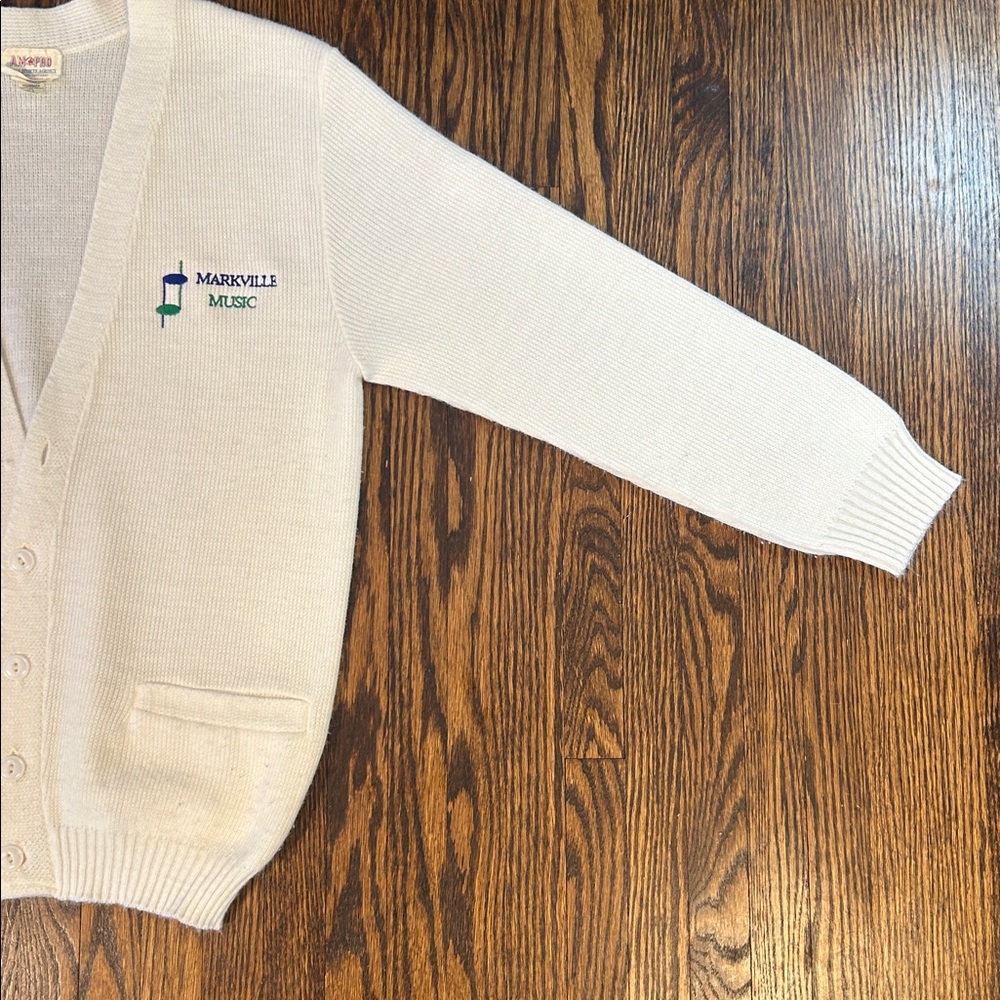 Vintage 80s Preppy Knit Cardigan Sweater - Picture 9 of 12